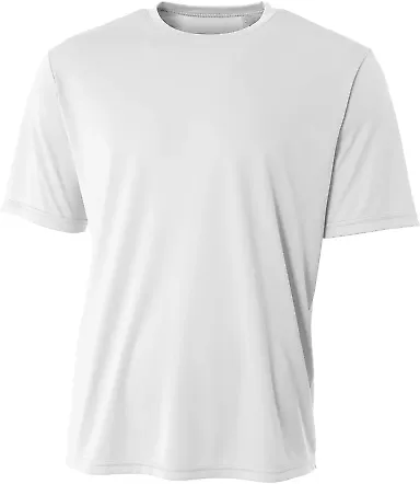A4 N3402 - Basic Sprint Tee WHITE front view