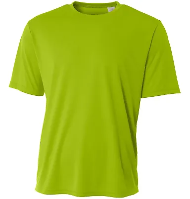 A4 N3402 - Basic Sprint Tee LIME front view