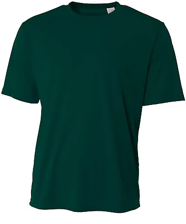A4 N3402 - Basic Sprint Tee FOREST front view