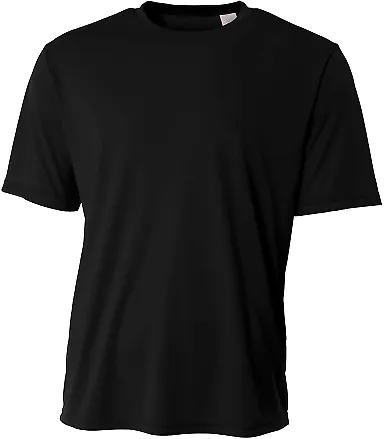 A4 N3402 - Basic Sprint Tee BLACK front view