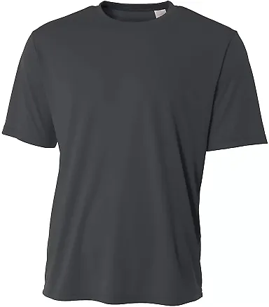 A4 N3402 - Basic Sprint Tee GRAPHITE front view