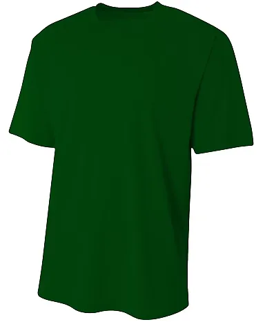 A4 NB3402 - Youth Sprint Basic Tee FOREST front view