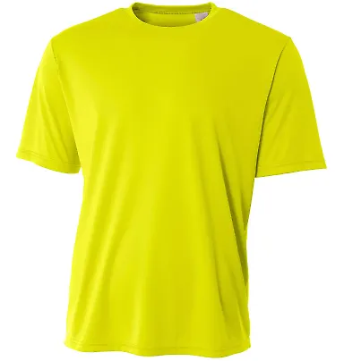 A4 NB3402 - Youth Sprint Basic Tee SAFETY YELLOW front view
