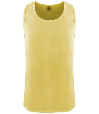 Next Level Apparel 7433 Adult Inspired Dye Tank in Blonde front view