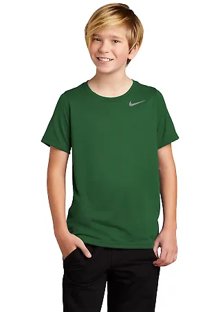 Nike 840178  Youth Legend  Performance Tee Gorge Green front view