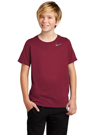 Nike 840178 Youth Legend Performance Tee Team Maroon front view