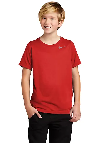 Nike 840178 Youth Legend Performance Tee University Red front view