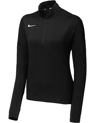 Nike 897021  Ladies Dry Element 1/2-Zip Cover-Up Black front view