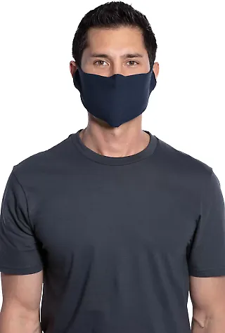 Port & Company FACECVR240 50/50 Cotton/Poly Face C in Navy front view