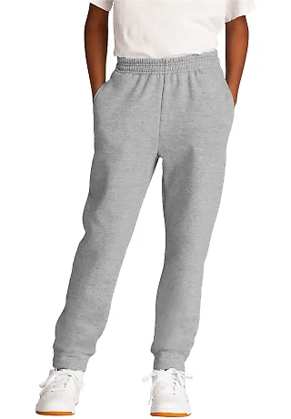 Port & Company PC78YJ     Youth Core Fleece Jogger AthlHthr front view