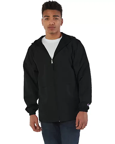 Champion Clothing CO125 Anorak Jacket Black front view