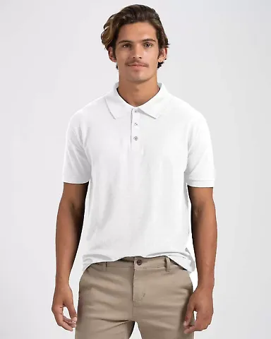 Tultex 400 - Unisex Sport Polo White front view