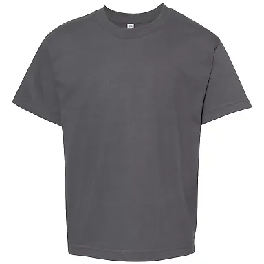3381 ALSTYLE Youth Retail Short Sleeve Tee Charcoal front view
