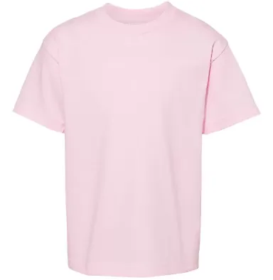 3381 ALSTYLE Youth Retail Short Sleeve Tee Pink front view