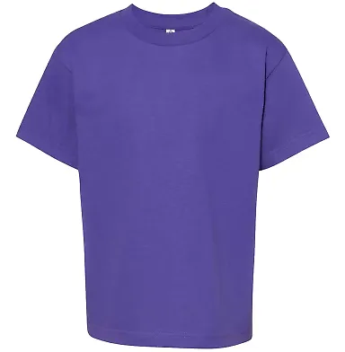3381 ALSTYLE Youth Retail Short Sleeve Tee Purple front view