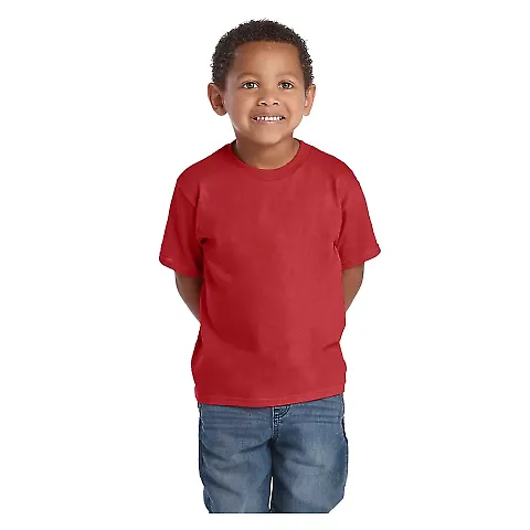 Delta Apparel 65300   Juvenile S/S Tee in New red front view