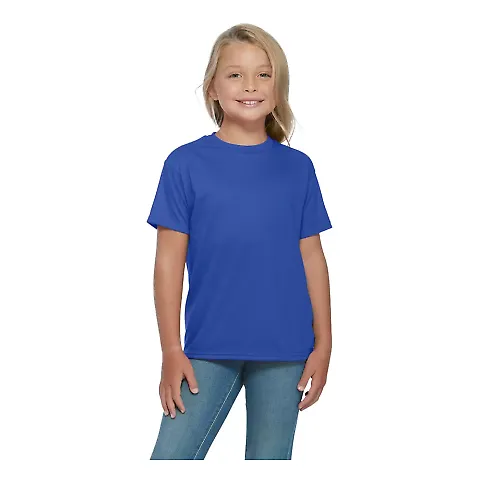 Delta Apparel 65359   Youth Retail Tee in Royal front view