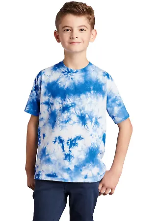 Port & Company PC145Y     Youth Crystal Tie-Dye Te True Royal front view