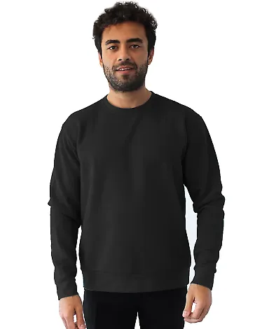 Next Level Apparel 9002NL Unisex Pullover PCH Crew in Heather black front view