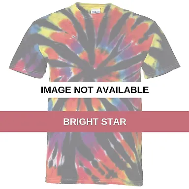 Dyenomite 200TD Rainbow Cut-Spiral Tie-Dyed T-Shir Bright Star front view