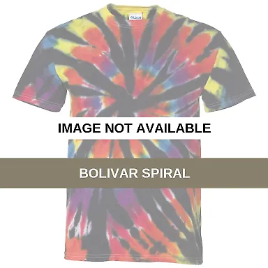 Dyenomite 200TD Rainbow Cut-Spiral Tie-Dyed T-Shir Bolivar Spiral front view