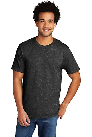 Port & Company PC330    Tri-Blend Tee in Blkhthr front view