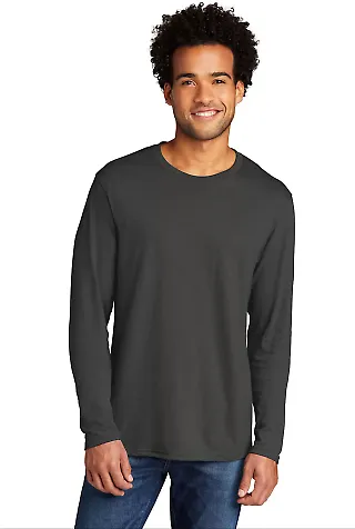 Port & Company PC330LS    Tri-Blend Long Sleeve Te in Coalgrey front view