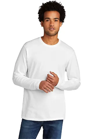 Port & Company PC330LS    Tri-Blend Long Sleeve Te in White front view