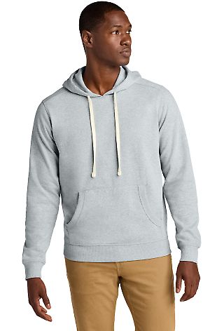 District Clothing DT8100 District Re-Fleece Hoo in Lt hthr grey front view