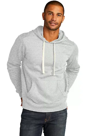 District Clothing DT8100 District   Re-Fleece  Hoo in Ash front view