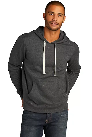 District Clothing DT8100 District   Re-Fleece  Hoo Charcoal Hthr front view