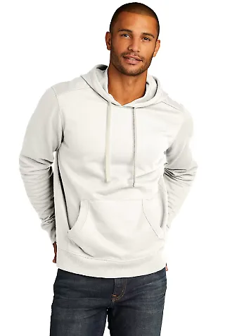 District Clothing DT8100 District   Re-Fleece  Hoo in Vintage white front view