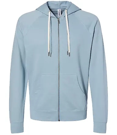 Independent Trading Co. SS1000Z Icon Unisex Lightw Misty Blue front view