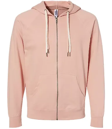 Independent Trading Co. SS1000Z Icon Unisex Lightw Rose front view