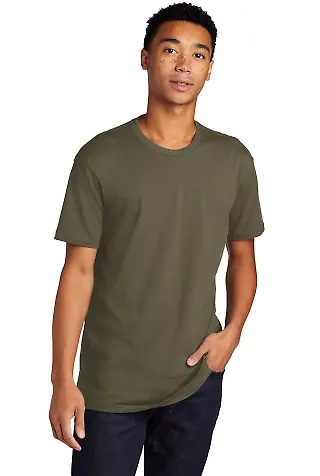 Next Level 3600 Premium Cotton Slim Fit Unisex Tee in Military green front view