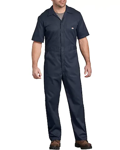 Dickies Workwear 33274 Men's FLEX Short-Sleeve Cov DARK NAVY _L front view