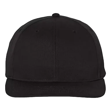 Richardson Hats 212 Pro Twill Snapback Cap Black front view