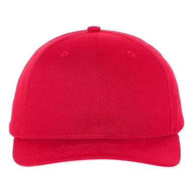 Richardson Hats 212 Pro Twill Snapback Cap Red front view