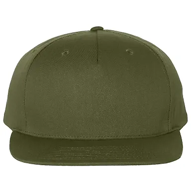 Richardson Hats 255 Pinch Front Twill Back Trucker Army Olive front view