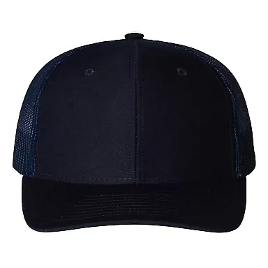 Richardson Hats 112Y Youth Trucker Snapback Cap Navy front view