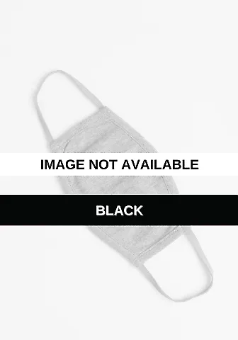Cotton Heritage Y0906 Youth Face Mask BLACK front view