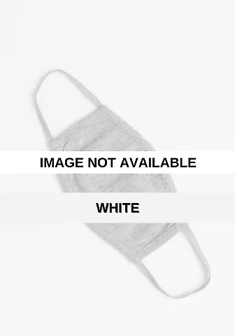 Cotton Heritage Y0906 Youth Face Mask WHITE front view