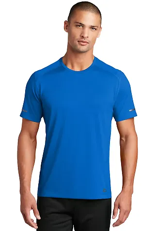Ogio OE350 OGIO    ENDURANCE Level Mesh Tee Electric Blue front view