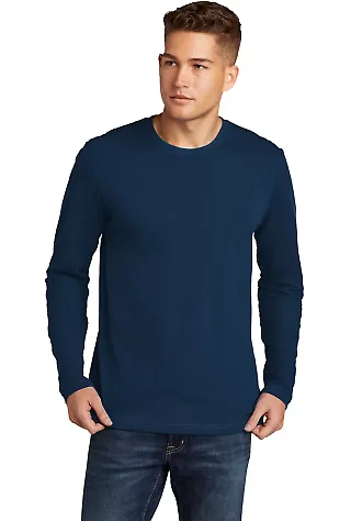 Next Level 3601 Men's Long Sleeve Crew in Cool blue front view