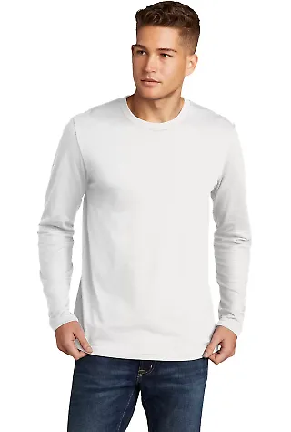 Next Level 3601 Men's Long Sleeve Crew in White front view
