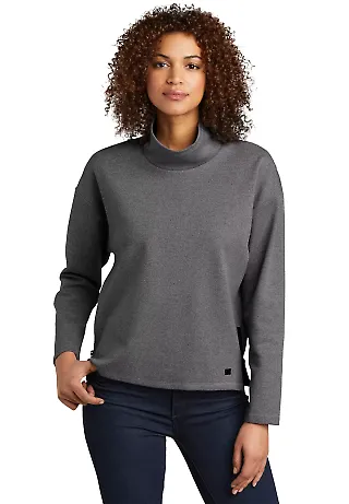 Ogio LOG822 OGIO Ladies Transition Pullover Blacktop Hthr front view