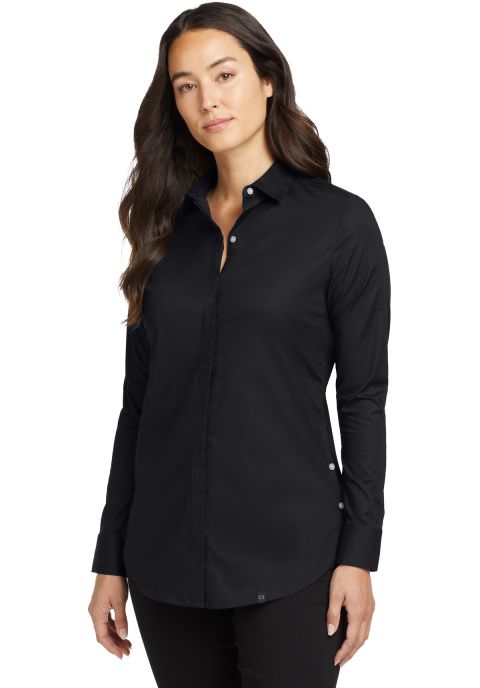 Ogio LOG1002 OGIO Ladies Commuter Woven Tunic in Blacktop