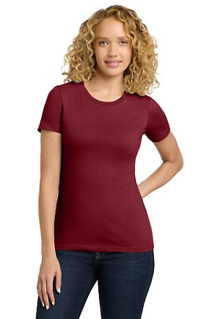 Next Level 3900 Boyfriend Tee in Cardinal front view
