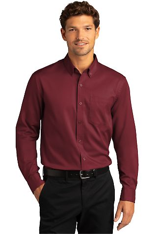 Port Authority Clothing W808 Port Authority Long in Burgundy front view