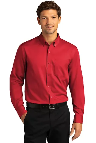 Port Authority Clothing W808 Port Authority   Long in Richred front view